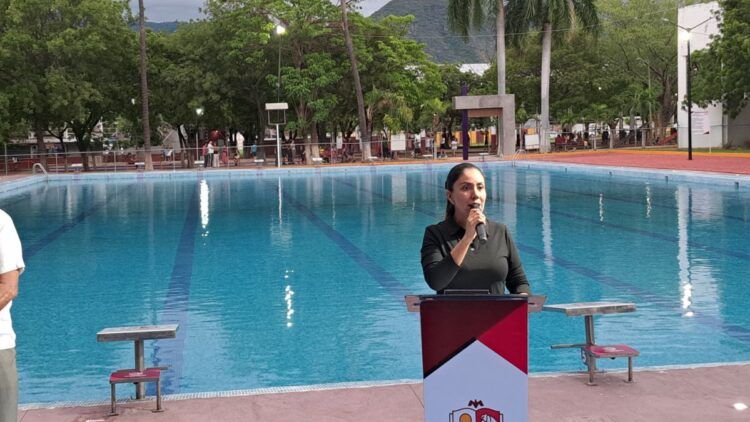 Fanny Arreola Inaugura Alberca Olímpica Remodelada En Apatzingán Con Inversión De Más De 2.8 Mdp