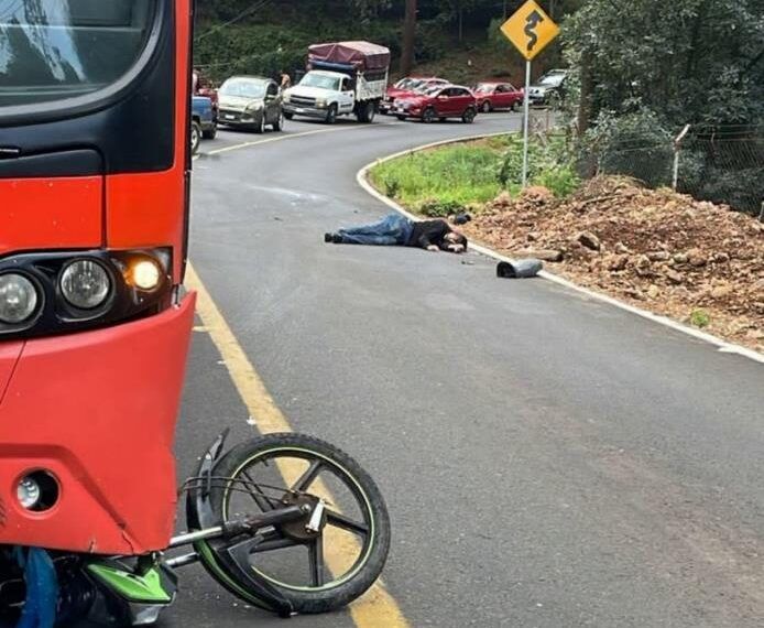 Muere Motociclista En Accidente En La Carretera San Juan Nuevo-Tancítaro