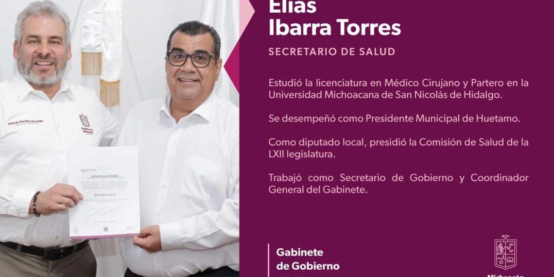 Nombra Bedolla A Elías Ibarra Como Secretario De Salud