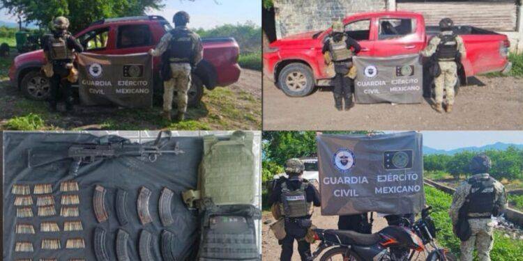 Aseguran Armas, Vehículos y Equipo Táctico Tras Enfrentamiento en Buenavista 1 Aseguran Armas, Vehículos y Equipo Táctico Tras Enfrentamiento en Buenavista