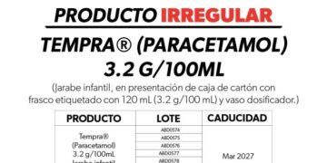 Ssm Emite Alerta Sanitaria Por Comercialización Ilegal De Tempra® Jarabe Infantil 22 Ssm Emite Alerta Sanitaria Por Comercialización Ilegal De Tempra® Jarabe Infantil