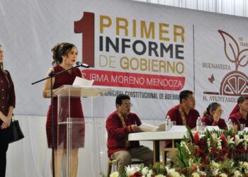 Irma Moreno Rinde Su Primer Informe De Gobierno En Buenavista; Resalta La Transformación Del Municipio