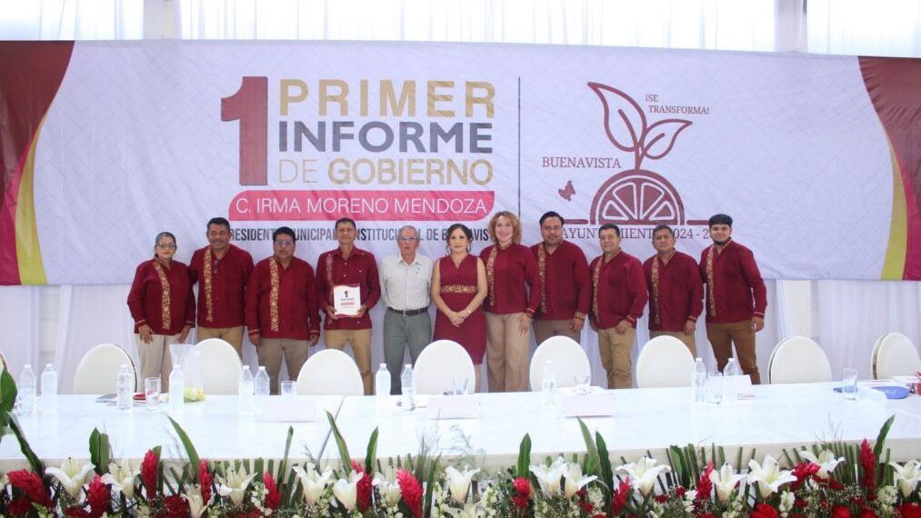 Irma Moreno rinde su primer informe de gobierno en Buenavista; resalta la transformación del Municipio