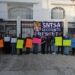 Miembros Del Sntsa Sección 21 Protestan En Apatzingán Por Incumplimiento De Derechos Laborales 23 Tras Persecución, Aseguran Vehículo, Cartuchos Útiles Y Uniformes Apócrifos En Tingambato
