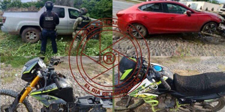 Guardia Civil y Defensa aseguran vehículos con reporte de robo en Razo del Organo de Apatzingán 1 Cecytem fortalece trabajo académico para el nuevo modelo de bachillerato