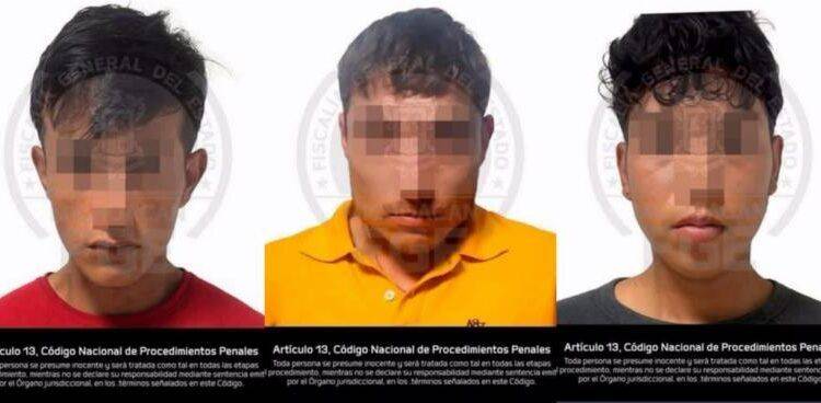 FGE detiene a tres presuntos responsables del homicidio de un hombre ocurrido en Uruapan
