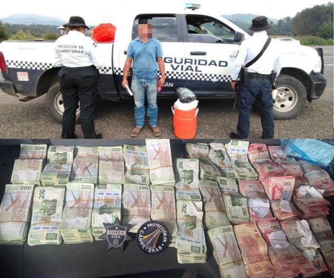 Ssp Detiene A Hombre Que Viajaba Con Más De 660 Mil Pesos