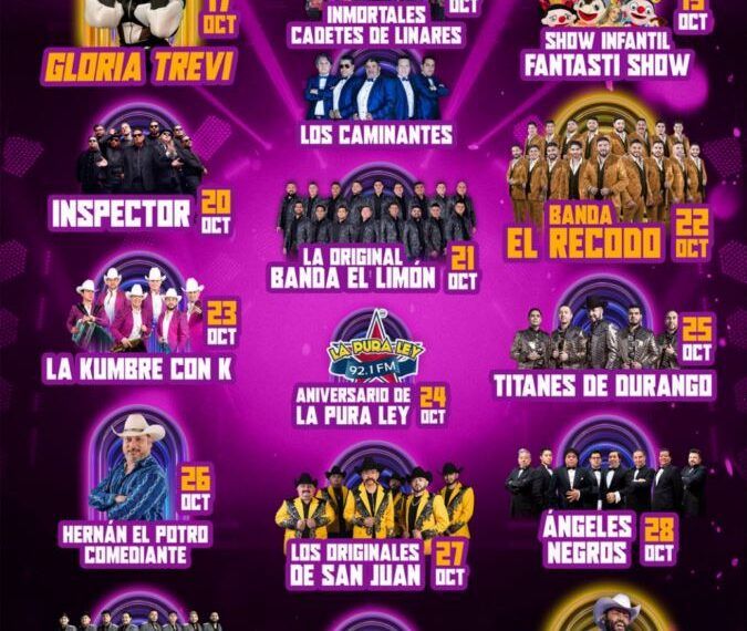 Fanny Arreola presenta la cartelera oficial del Teatro del Pueblo en la Expo Feria Octubrina Apatzingán 2025