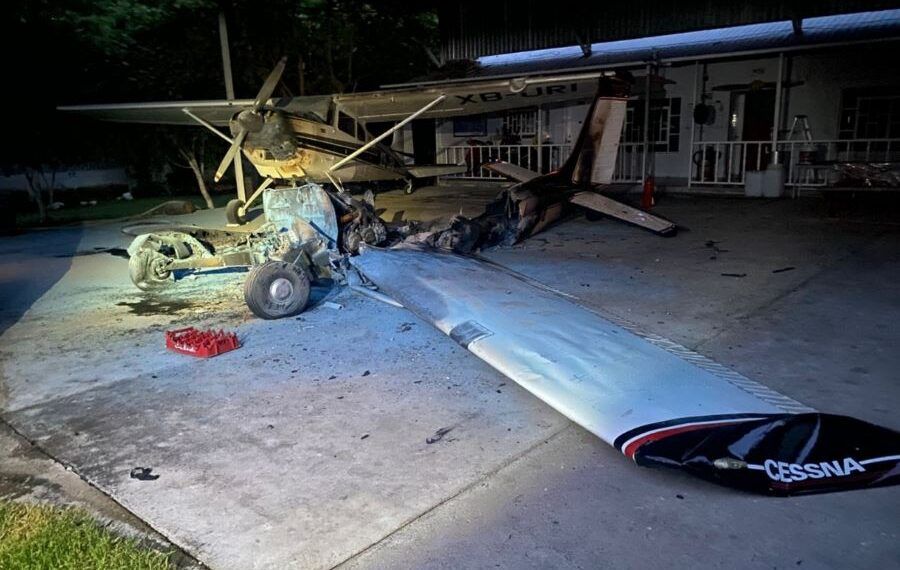 Incendian Avioneta En Pista Aérea “Los Barajas” De Parácuaro; No Se Reportan Lesionados
