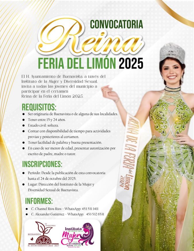 El Ayuntamiento De Buenavista! Buscan A La Próxima Reina De La Feria Del Limón 2025
