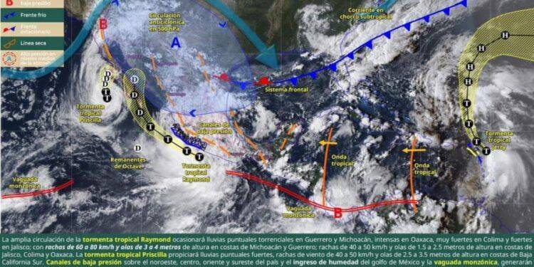Por tormenta “Raymond”, Conagua mantiene monitoreo en 7 municipios michoacanos 1 PC Fenomeno - El día de Michoacán