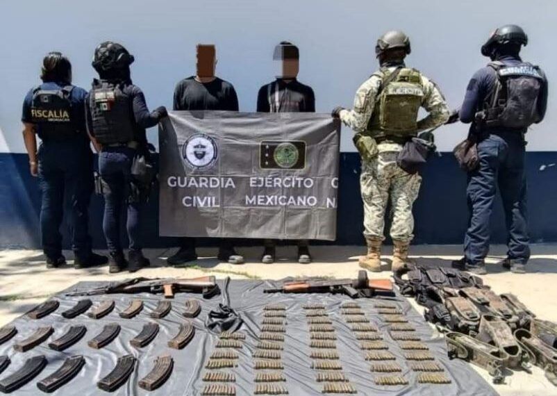A Proceso Dos Personas Detenidas En Parácuaro Con Armas