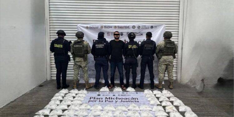 Asegurados 50 kilos de droga y detienen a un implicado en Morelia: SSP 1 Asegurados 50 kilos de droga y detienen a un implicado en Morelia: SSP