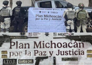 Aseguran Armas De Fuego Y Vehículo Robado En Morelia