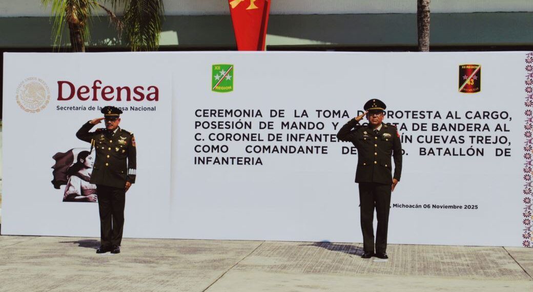 Toma Posesión El Coronel Agustín Cuevas Trejo Como Comandante Del 30 Batallón De Infantería En Apatzingán