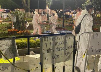 Fge Realiza Diligencias En El Lugar Donde Fue Ultimado El Alcalde Carlos Manzo