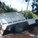 En Parácuaro, Accidente De Camioneta En Puente De Riego Sin Dejar Heridos