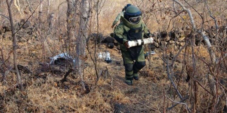 Seis letales bombas artesanales son localizadas y neutralizadas en operativo en las Paredes del Ahogado de Buenavista