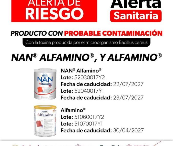 Cofepris Emite Alerta Sanitaria Por Lotes De Fórmula Infantil Nestlé: Ssm 19 Alerta Sanitaria Por Lotes De Formula Infantil Nestle - El Día De Michoacán