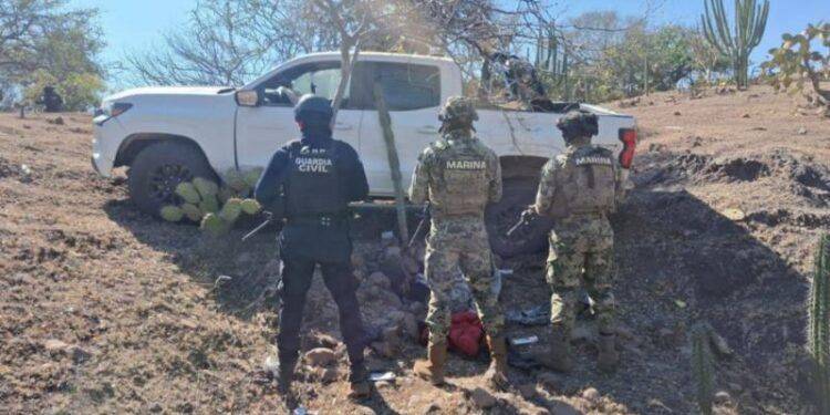 Operativo relámpago de la SSP y Marina DEJA ARSENAL ASEGURADO EN ARTEAGA