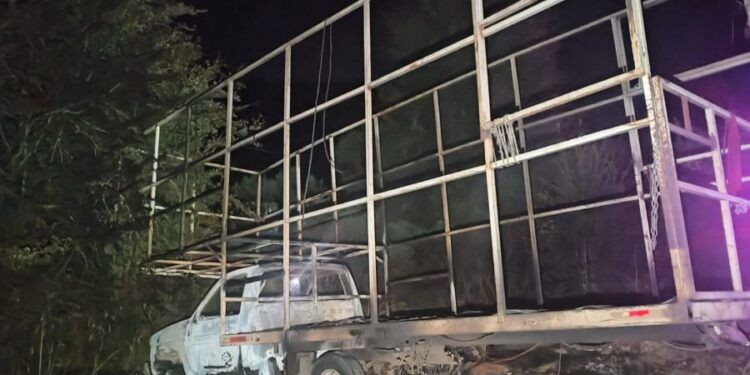 ¡FUEGO Y TERROR EN LA CARRETERA! Delincuentes paralizan la Pátzcuaro-Uruapan quemando vehículos 1 Comando armado embosca a la guardia civil; agoniza un policía