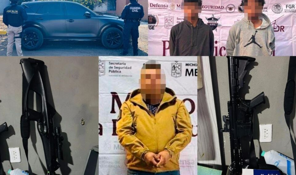 Operativo Deja 3 Detenidos Aseguran Armas De Alto Poder - El Día De Michoacán