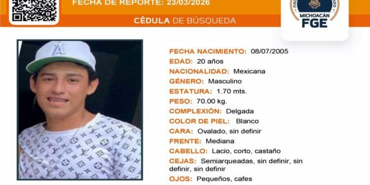 Desapareció hace 17 días y nadie sabe dónde está: la angustia crece en Apatzingán 1 IEM multa y amordaza a gobernador de Michoacán; le prohíbe hablar de sucesión 2027