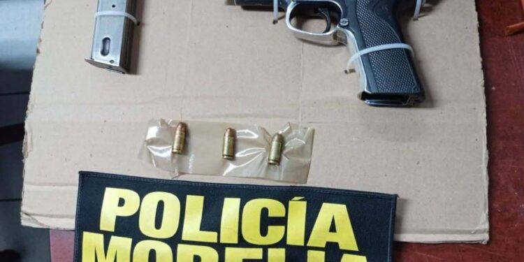 Detenido en posesión de droga y una pistola, el presunto homicida del Policía Asesinado en Morelia