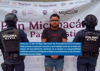 Cae en operativo un «Objetivo Prioritario» en Los Reyes; le hallazgo droga y munición de alto calibre