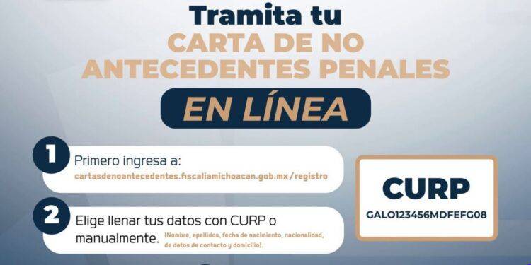Adiós a las filas y al papel: Fiscalía de Michoacán lanza plataforma digital que entrega Cartas de No Antecedentes Penales en minutos