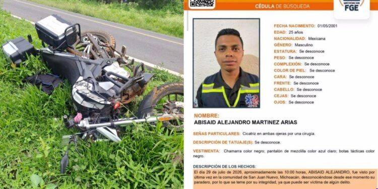 Hallan sin vida a policía municipal y paramédico voluntario reportado como desaparecido en Uruapan