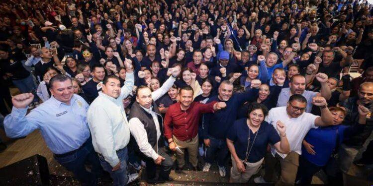 Trabajadores de Michoacán consolidan un frente político en apoyo a Torres Piña y Sheinbaum para blindar la 4T
