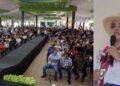 Paola Castañeda encabeza asamblea en Apatzingán y llama a la unidad para impulsar a Raúl Morón como Coordinador Estatal de la Cuarta Transformación
