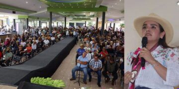 Paola Castañeda encabeza asamblea en Apatzingán y llama a la unidad para impulsar a Raúl Morón como Coordinador Estatal de la Cuarta Transformación