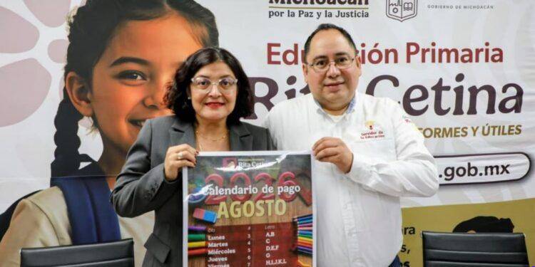 Calendario de pagos de la Beca Rita Cetina para nivel primaria