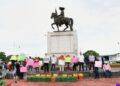 PRI encabeza protesta en Múgica en defensa de productores y empacadores cítricos; Memo Valencia acusa al gobernador de pretender despojarlos de una empacadora